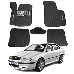 Килимки в салон EVA для Skoda Octavia Tour 1996-2010 (Металевий підп'ятник) Сині 5 шт - мініатюра 8