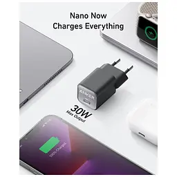 Зарядний пристрій Anker USB-C PD 30 Вт PowerPort 511 Nano III білий (A2147G21) - мініатюра 2