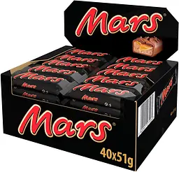 Упаковка батончиків MARS з нугою та карамеллю 40 шт х 51 г - мініатюра 1