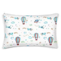 Дитяча постільна білизна в ліжечко AIR BALLOONS, блакитний (AirplaneBalloonsLBlue_07Savana_140) - мініатюра 3