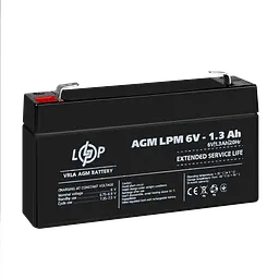 Акумулятор AGM LPM 6V - 1.3 Ah - мініатюра 4