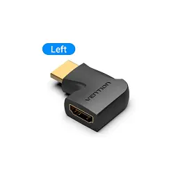 Перехідник HDMI M to HDMI F 4K60Hz 90° corner black Vention (AIPB0) - мініатюра 2
