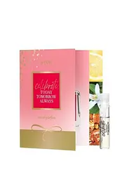 Листівка з пробним зразком парфумної води Avon TTA Celebrate, 0,6 мл - мініатюра 1