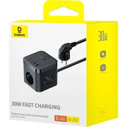 Мережевий фільтр живлення Baseus PowerCombo Cube Power Strip (E00066400117-00) - мініатюра 5