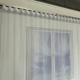 Жакардовий тюль "Мармур Градієнт" білий 300х270, тасьма ALBO pbe0052289 - мініатюра 4