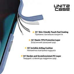 Чехол для Apple iPhone 11, UNIT2, голубой, ударопрочный, прозрачный противоударный чехол-накладка из TPU и поликарбоната (PC), с защитными бортиками, защита всего корпуса от ударов и царапин, ArmorStandart (ARM74784) - мініатюра 2