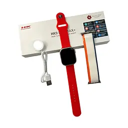 Смарт-годинник HK 9 Pro Max Plus 45mm, 230 mAh, IP67 Amoled Red (HK9PMMINIRed) - мініатюра 7