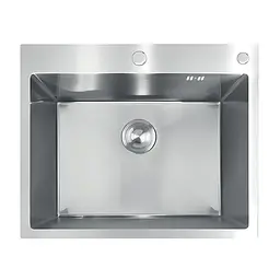 Кухонна мийка з нержавіючої сталі Mixxus MH6050 Decor Nano-Silver MI7043, Decor