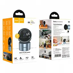 Камера відеоспостереження HOCO D5 Indoor PTZ 3MP, Wi-Fi, FHD, IP54, Мікрофон - мініатюра 8