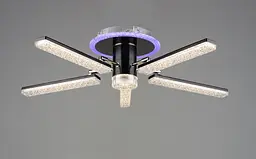 Люстра світлодіодна акрилова B YH0810/5 GD+BK 66W