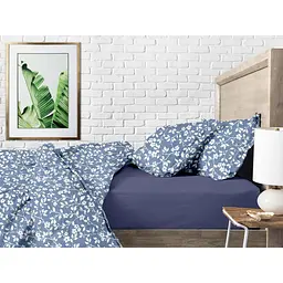 Наволочка Cosas Flowers CS1 50х70 см блакитна (FlowersWhiteBlue_50) - мініатюра 5