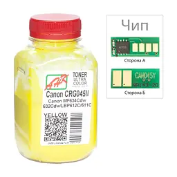 Тонер Canon MF610/630 35г Yellow +chip AHK (3203123) - мініатюра 2