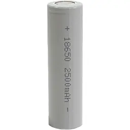 Акумулятор літій-іонний 18650 Li-Ion 2500 mAh, сірий, 1 шт