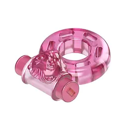 Ерекційне кільце Baile Cock Ring Bear 4.5 см рожевий - мініатюра 3