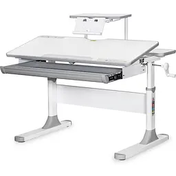Дитячий стіл Mealux Edmonton Multicolor G з полицею S50 (арт. BD-610 W/MC + G+ S50 WG)