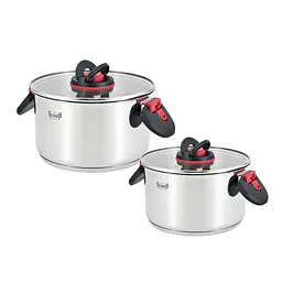 Набір із 2-х каструль Prime Chef 4,7л та 6,1л + Ємність для олії та оцту 300мл