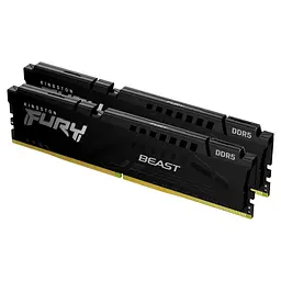 Пам'ять ПК Kingston DDR5 64GB KIT (32GBx2) 6000 FURY Beast EXPO - мініатюра 2