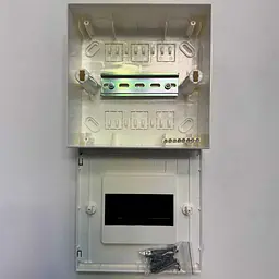Бокс пластиковий СКІМ 06 модулів накладний IP40 білий прозора дверка ( С11902009 ) - мініатюра 4