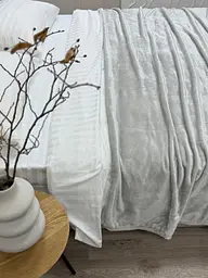 Плед Ecotton 150х220 см Well Soft світло-сірий (24-3615 Cool gray) (24920) - мініатюра 6