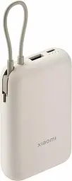 Портативний акумулятор Xiaomi Power Bank Integrated Cable 22.5W 10000mAh tan (P15ZM / BHR9072GL) - мініатюра 3