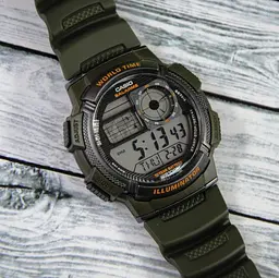 Чоловічі годинники спортивні електронні якісні оригінал Японія Casio Collection AE-1000W-3AVEF - мініатюра 3