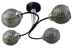 Сучасна люстра Brille LK-732S/4 E27 BK+CH - мініатюра 4