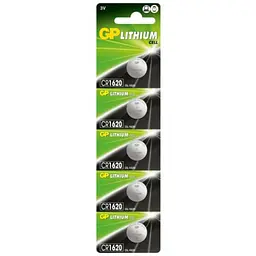Батарейка GP CR1620 Lithium (5шт) - мініатюра 2