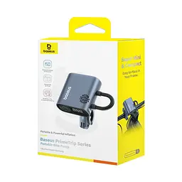 Автомобільний насос Baseus PrimeTrip Series Portable Bike Pump Cosmic Black (C11169000121-00) - мініатюра 2