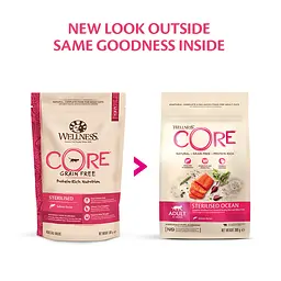 Сухий корм для стерилізованих котів Wellness CORE Sterilised Ocean з лососем, 300г - мініатюра 4