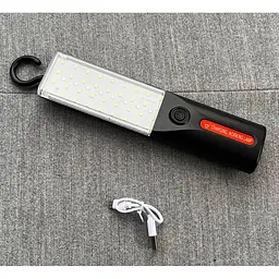 Світильник Worklight JG-GZD-08 акумуляторний з гачком та магнітом, лампа-переноска для СТО гаража - мініатюра 2
