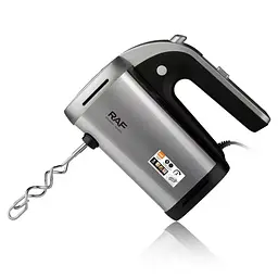 Міксер ручний RAF R.6691 з 2 змінними насадками 650W Grey-Black - мініатюра 2