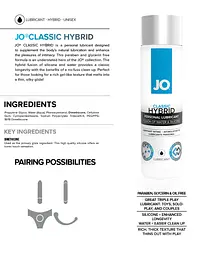 Лубрикант System JO CLASSIC HYBRID 30 мл System JO SO1482 88143 - мініатюра 2