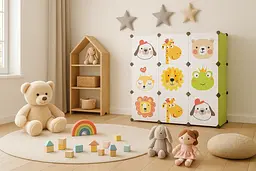 Модульна шафа-органайзер Leobert Kids для дитячих іграшок зелений - мініатюра 4