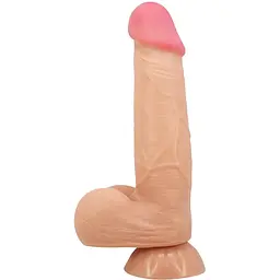 Фалоімітатор Baile Sliding Skin Bendable 8.5'' 21.8 см тілесний