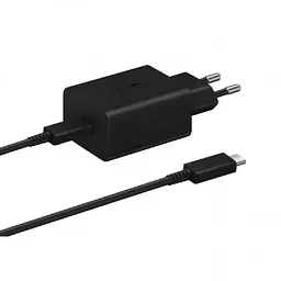 Мережевий зарядний комплект Samsung 45W Compact Power Adapter (EP-T4510XBE) блок з кабелем C to C чорний - мініатюра 3