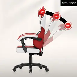 Комп'ютерне крісло Huzaro Force 2.7 Red тканина - мініатюра 3
