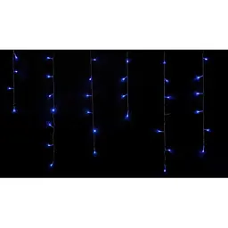 Гірлянда Delux ICICLE С 100 LED 3,2x0,7m синій/прозорий IP20 (90015253) - мініатюра 2