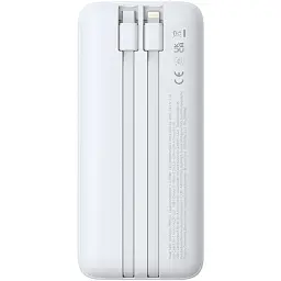 Power Bank Baseus Lipow 20000mAh 22.5W PD+QC (P10079102213-00) 2 in 1 White UA - мініатюра 2