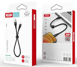 USB Кабель XO NB179 Lightning 2.4A 0.25m Черный - миниатюра 2