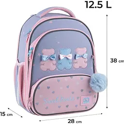 Рюкзак GoPack Education каркасний 597M-2 Lovely Bears (GO25-597M-2) - мініатюра 3
