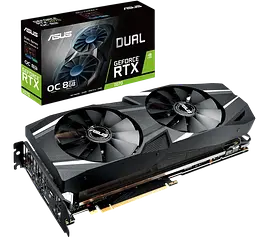 Відеокарта GeForce RTX 2070 8GB Asus Dual Advanced Edition (DUAL-RTX2070-A8G) Б/В - мініатюра 1
