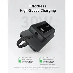 Зовнішній акумулятор Anker Power Bank Zolo 20000 30W USB-C Cable - мініатюра 5