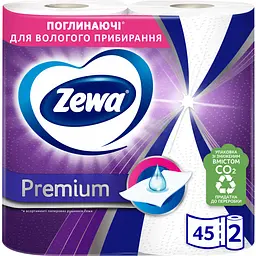 Бумажные полотенца Zewa Premium двухслойные 2 рулона