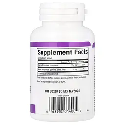 Суміш токоферолів Natural Factors Mixed Vitamin E 134 mg, 90 капсул для антиоксидантного захисту - мініатюра 2