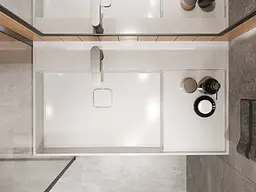 Умивальник Miraggio SOUL 900 Miramarble (8813319) Miramarble, Глянцевий, Підвісний, Білий - мініатюра 7