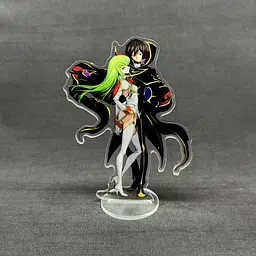 Акрилова колекційна фігурка Чібі Chibi Code Geass - Код Гіас: Повсталий Лелуш C.C. (Си-Си) Лелуш Ламперуж 15 см