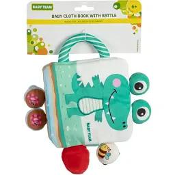 Іграшка-книжка Baby Team з брязкальцем текстильна (8721) - мініатюра 2