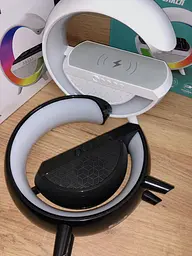 Розумний світильник / Нічник з бездротовою зарядкою для телефону / Bluetooth-колонка - мініатюра 4
