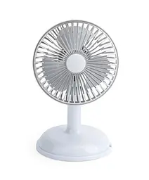Вентилятор настільний портативний FAN KD197 Simple desktop USB Світло-сірий