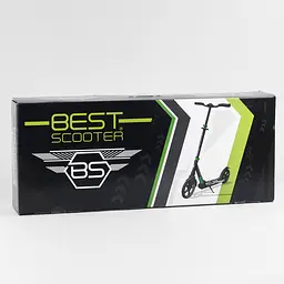 Самокат Best Scooter 57х14х88-98 см Чорно-синій 000231551 - мініатюра 2